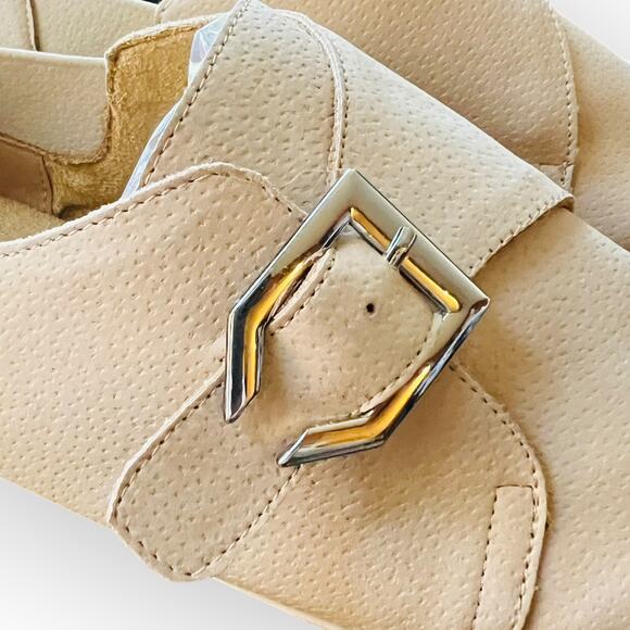 Comfortview Noemi Beige Faux Nubuck Comfort Slip-on Monk Strap Loafer Size 9.5WW - Picture 7 of 15